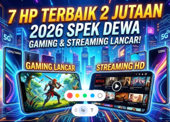 7 HP Terbaik 2 Jutaan 2026 Spek Dewa